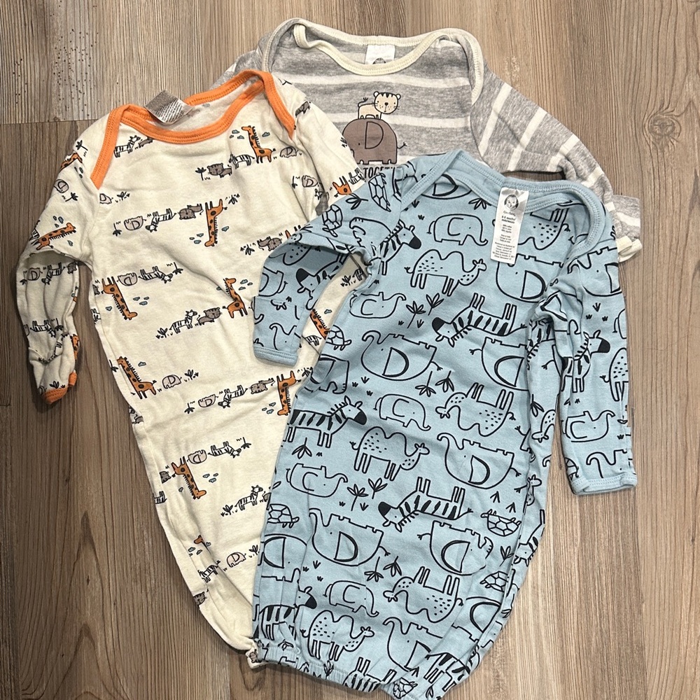 Gerber Kids Sleep Sacks - Blue, Gray, Cream, Orange